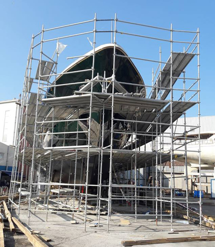 ay iskele, flanşlı kamalı iskele kiralama sistemleri, kiralık flanşlı iskele, flanşlı iskele kiralama