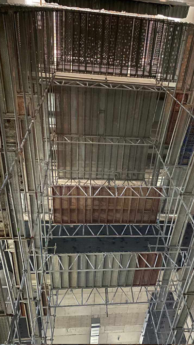 kiralık iskele sistemleri, ay iskele, kiralık iskele, Kayışdağı metro istasyonu, İç cephe kurulumu